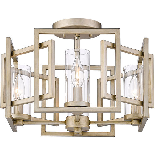Marco 4 Light 16 inch White Gold Flush Mount Ceiling Light